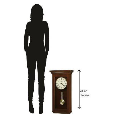 Cherry Bordeaux Traditional Wood Pendulum Wall Clock