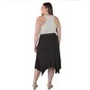 Plus Size Knee-Length Elastic Waistband And A Handkerchief Hemline Skirt - 2 of 4