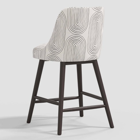 Geller Counter Height Barstool in Patterns Oblong Slate Threshold