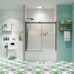 Sliding Glass Shower Door with Tempered Glass - 1 of 4