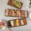 Gibson Home Truss Peak 3 Tier Serving Tray for Party, 18" Acacia Wood Cupcake/Charcuterie/ Dessert Farmhouse Tiered Platters - 4 of 4