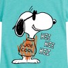 Girls' - Peanuts - Joe Cool Hee Hee Hee Fitted Short Sleeve Graphic T-Shirt - 2 of 4