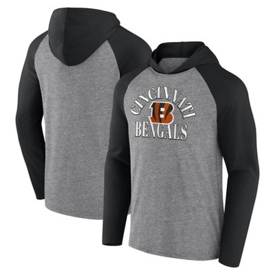 Nfl Cincinnati Bengals Men's Gray Full Back Run Long Sleeve Lightweight Hooded  Sweatshirt : Target