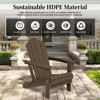 Hyleory HDPE Outdoor Folding Chair with Cloud-Shaped Backrest, Portable Patio Seating - 4 of 4
