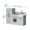 Teamson Kids Little Chef Charlotte Modern Play Kitchen - Gray/Gold - 3 of 4