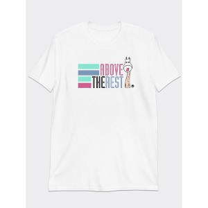 MyMoodTee Women’s Above the Rest Cotton Graphic T-Shirt – Premium Comfort Statement Tee - 1 of 4