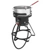 Nexgrill 10 qt Aluminum Fish and Wings Fryer Kit Model #840-0008 Black: Propane-Powered, 1-Burner, Outdoor Cooker - 4 of 4