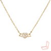 Gold Alloy Heart - Shaped Winged Modern Women's Necklace - 2 of 4