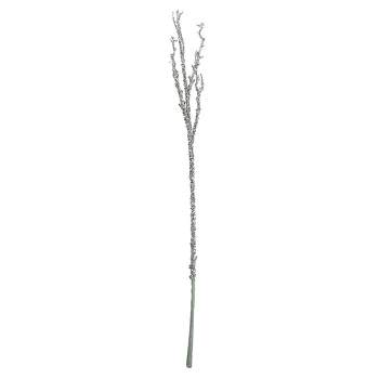 Northlight 31" Glittered Silver Artificial Twig Christmas Spray