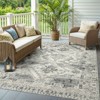 Captiv8e Designs Navarre Faded Nomadic Traditional Gray/Ivory Indoor/Outdoor Area Rug - 2 of 4