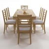 7-Piece Extendable Dining Table Set with Removable Leaf, 60–78" Wooden Table and 6 Upholstered Chairs, Expandable Kitchen Dining Room Furniture - 4 of 4