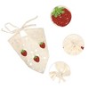 Unique Bargains Women's Fashion Strawberry Hollow Triangle Headwrap 21.26"x10.24" Beige 1 Pc - 2 of 4