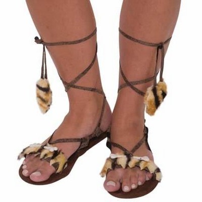Forum Novelties Stone Age Women's Costume Sandals One Size