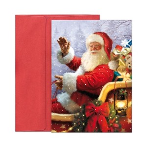 Masterpiece Studios Holiday Collection 16-Count Boxed Christmas Cards with Envelopes, 5.6" x 7.8", Sleighful of Smiles (979200) - 1 of 1