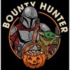 Men's Star Wars: The Mandalorian Halloween Candy Bounty Hunter Din Djarin and Grogu T-Shirt - 2 of 4