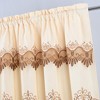 RT Designers Collection Bonnie Macrame Rod Pocket Room Darkening Curtain Panels for Living Room 52" x 84" Ivory - 3 of 4