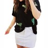 Women's Drinks On Me Sequin Patch Top - Jess Lea - 2 of 4