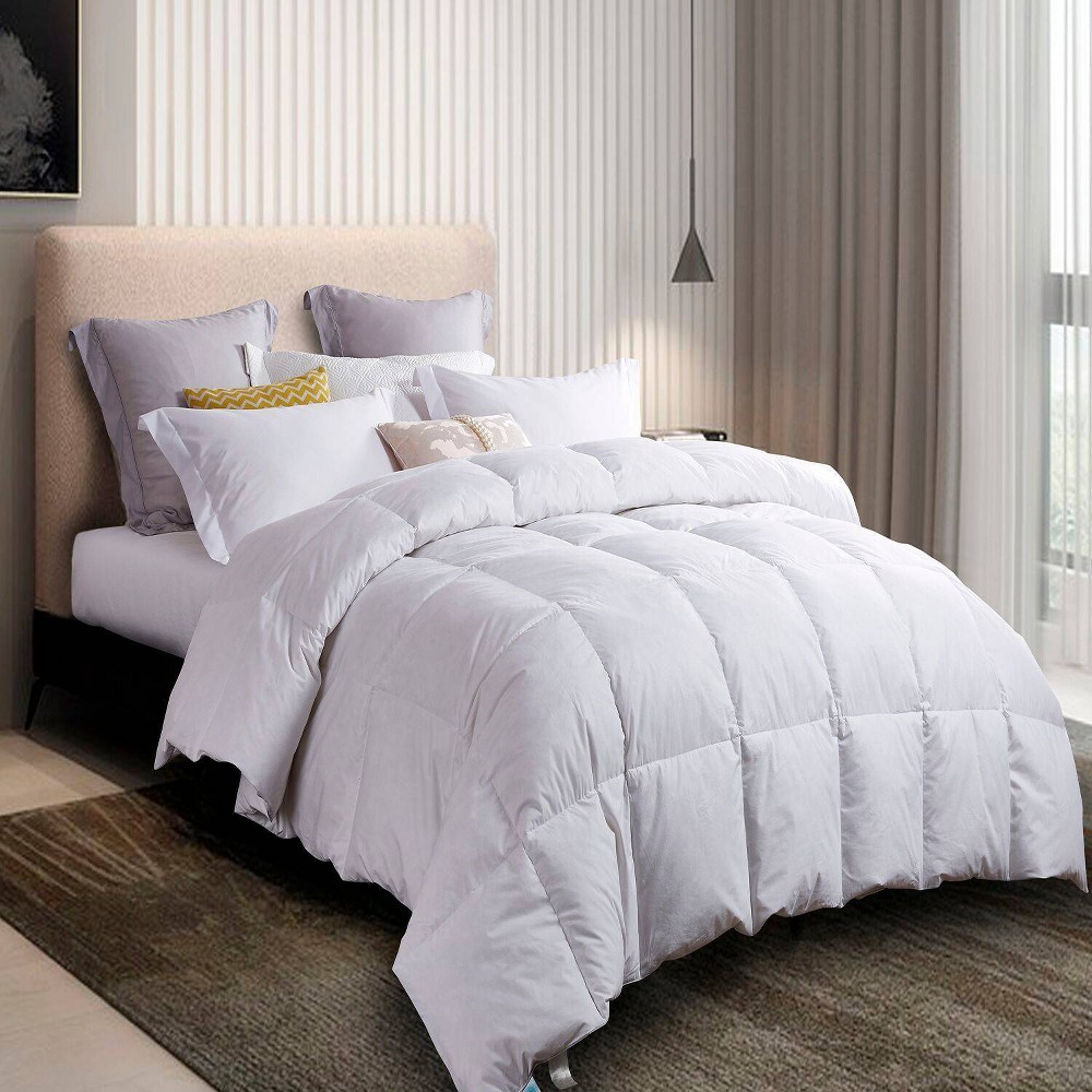 Photos - Bed Linen Martha Stewart Twin Feather & Down Comforter - : Hypoallergenic Duvet Insert, 240 Thread Count, Year Round Use 