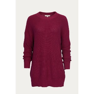 Women's RIBBED-KNIT COTTON SWEATER - Bestto - 1 of 1