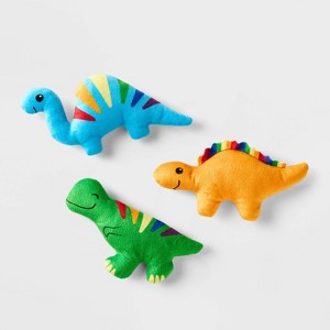 Pride Dino Plush Cat Toy Set - 3pk - 1 of 4