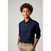 Kids And Boys 5 Pack Long Sleeve Pique School Uniform Polos - 4 of 4