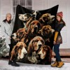 Pet Dog Basset Hound Seasonal Car Blanket Fleece Throw, Christmas Gift. - 4 of 4