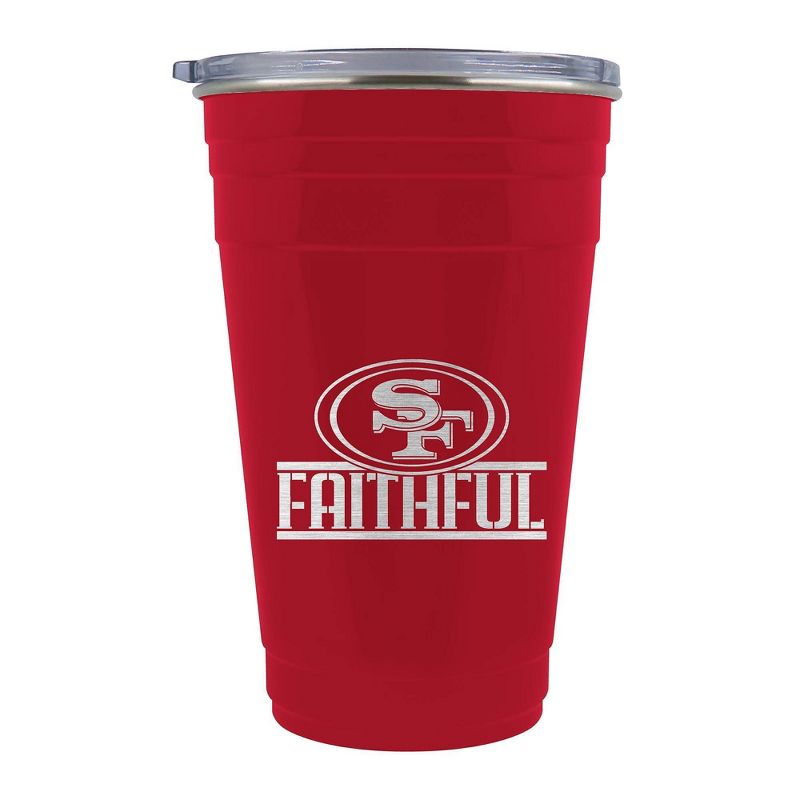 NFL San Francisco 49ers 22oz Rally Cry Tailgater Tumbler, 1 of 2