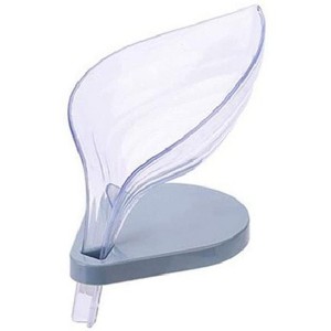 Chery Life Drain Soap Leaf-Shaped Dish, Bar Soap Holder Storage Rack, Drain Soap Box for Bathroom Kitchen Sink, Suction Cup Installation - 1 of 4