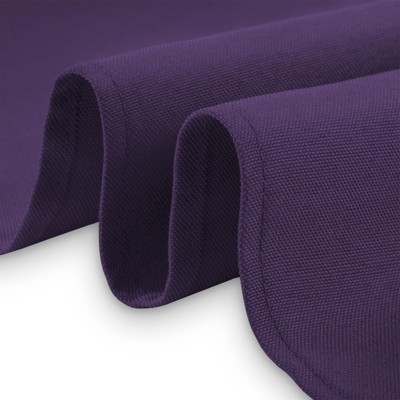 Elegant Purple Round Polyester Tablecloth for Dining or Wedding