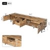 Modern TV Stand for TVs up to 85", Media Console with Open Shelf and Two Large Cabinets, Entertainment Cabinet for Living Room-The Pop Home - 4 of 4