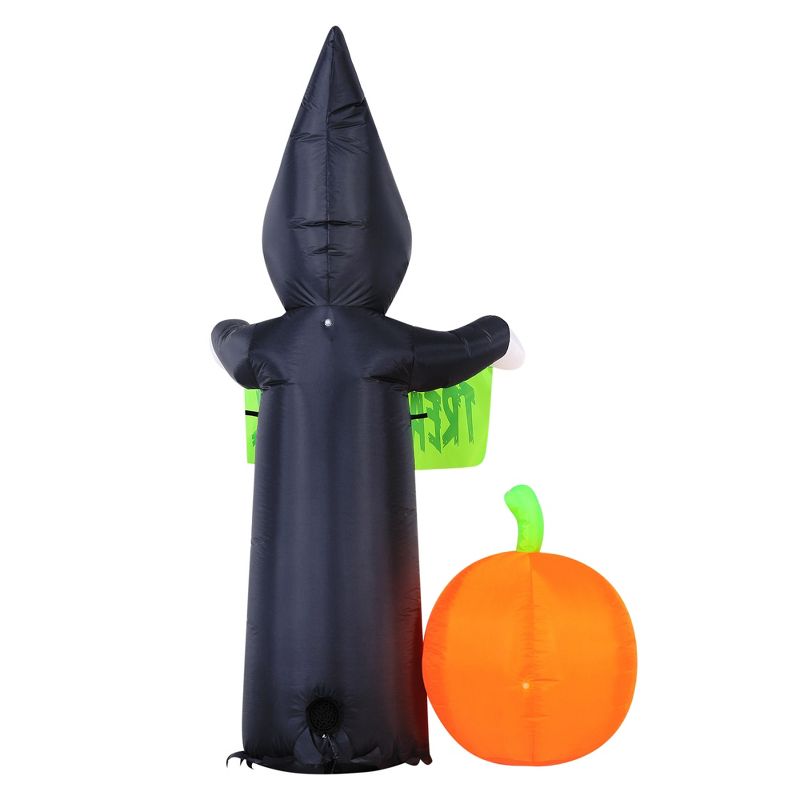 Occasions 5.5' INFLATABLE REAPER AND PUMPKIN SCENE, 5.5 ft Tall, Multicolored, 5 of 6