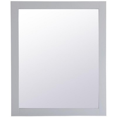 Elegant Lighting Aqua rectangle vanity mirror 30 inch in Grey