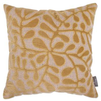 18"x18" Indoor Matisse Square Throw Pillow Yellow - Pillow Perfect