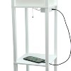 Creekwood Home Classix 62.5" 3-Tier Storage Floor Lamp with Charging Ports and Outlet - 2 of 4