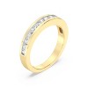 GILDED 1, 1/2, 1/4, 1/10 Carat Lab Grown Diamond in 14KT Gold Plated over 925 Sterling Silver Anniversary Bands | Eternity Stackable Rings | Size 7 - 2 of 4