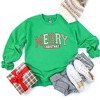 Simply Sage Market Women's Graphic Sweatshirt Merry Christmas Varsity - 3 of 4