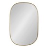 24" x 36" Caskill Capsule Framed Wall Mirror Gold - Kate and Laurel - image 2 of 4