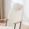Airsurfer Modern Rocking Chair with Adjustable Headrest, Tech Leather Upholstery, High Back Glider for Nursery, Bedroom, Living Room - 3 of 4