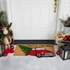 Northlight Red and Green Vintage Truck "Merry Christmas" Outdoor Natural Coir Doormat 18" x 30" - 2 of 4
