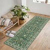 Floral Indoor Floor Rugs: Washable, Non-Slip, Ultra Thin Boho Flower Style for Living Room, Girls' Room, Nursery, Playroom - 3 of 4