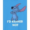 Seven Times Six Disney Lilo and Stitch T-Shirt Men's I'd Rather Not Short Sleeve Tee - 2 of 4