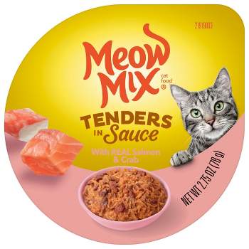 Meow Mix Tender Favorites Wet Cat Food Salmon & Crab - 2.75oz
