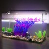 Unique Bargains Plastic Fish Tank Aquarium Decorations Artificial Water Plants Grass Purple 14.17" 5 Pcs - 2 of 4
