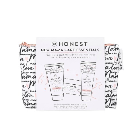  The Honest Company Babe's Mini Must Haves Gift Set  Travel  Size Lavender Shampoo + Body Wash (2 fl oz), Face + Body Lotion (1 fl oz),  Organic All Purpose Balm (.