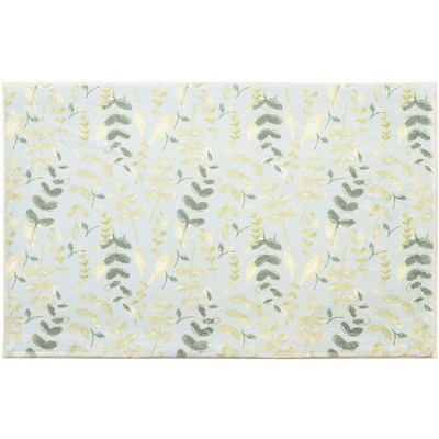 Cozy Living Eucalyptus Doormat – Fresh Botanical Welcome Mat for Entryway, Porch, or Indoor Use, 21" X 33"
