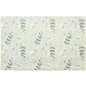 Cozy Living Eucalyptus Doormat – Fresh Botanical Welcome Mat for Entryway, Porch, or Indoor Use, 21" X 33" - 1 of 3