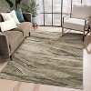 Abstract Rug Large Rugs Neutral Modern Washable Area Rugs Dining Non-Slip Stain Resistant Foldable Thin Rug - 2 of 4