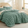 2-3 Pcs Tufted Boho Comforter Set Bed Set GentleSoft Farmhouse Shabby Chic Embroidery Bedding - 2 of 4