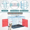 FDW 18-48in Dog Crates for Dogs Folding Mental Wire Crates Dog Kennels Pet Crate with Removable Tray and Handle - 3 of 4