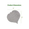 Leaf Garden Stepping Stone | Decorative Walkway Stepping Stones for Outdoor Garden Flowerbed & Lawn Yard Pathway | Weatherproof & Anti-Slip Rubber - 2 of 3
